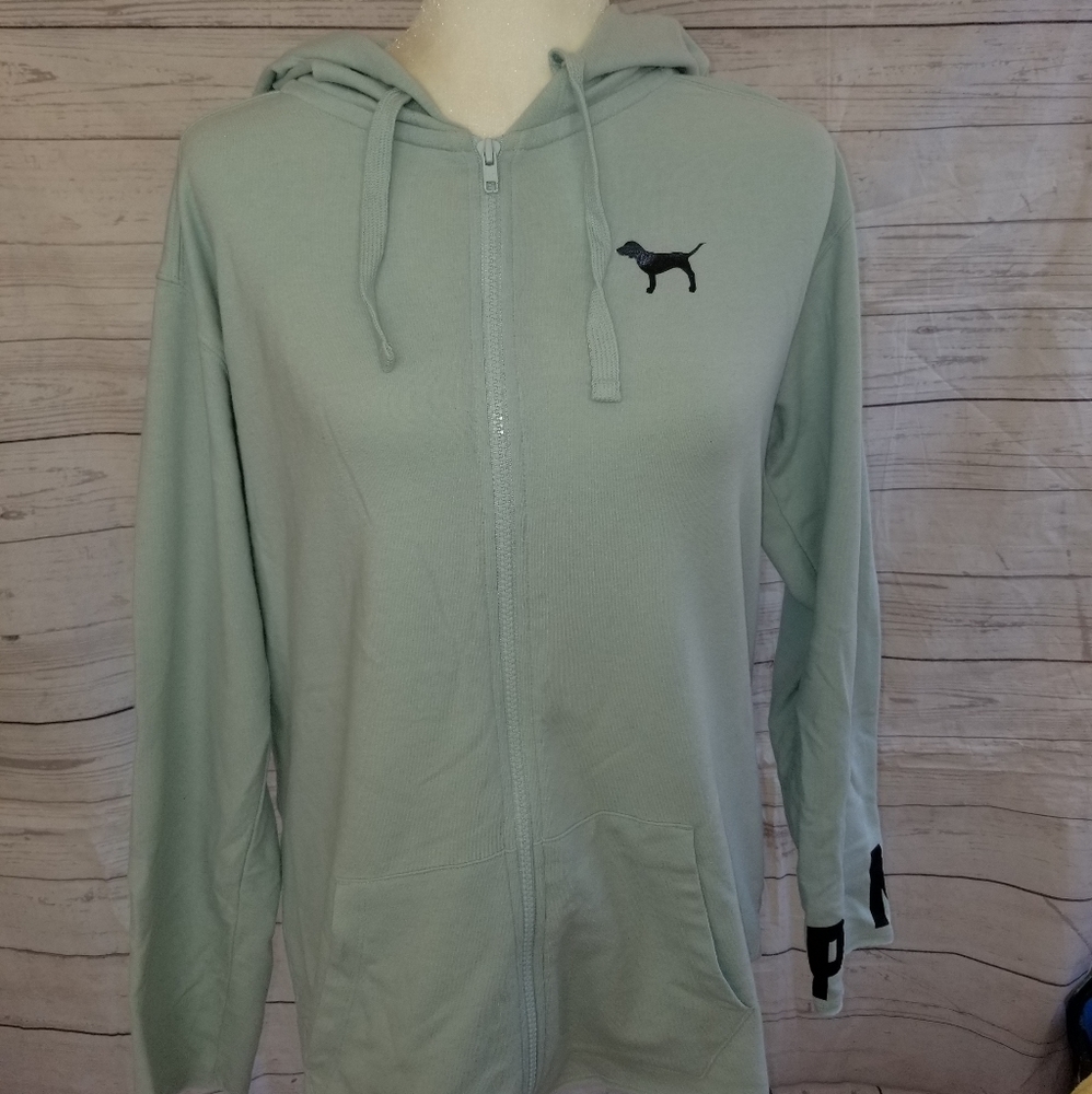 Victoria secret pink zip up hoodie NWT x-small